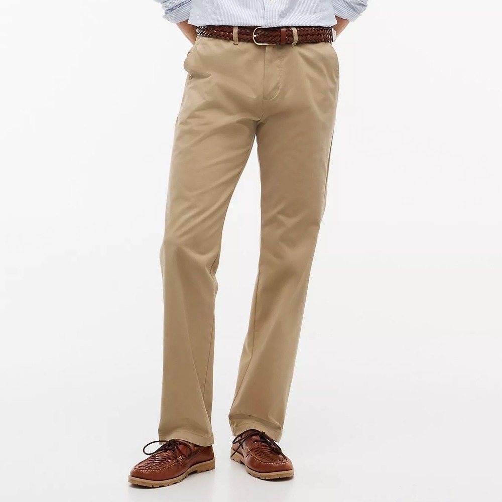 Tommy Hilfiger Chino Pants Mens 34x30 Tailored Fit Khaki Cotton, Business Casual